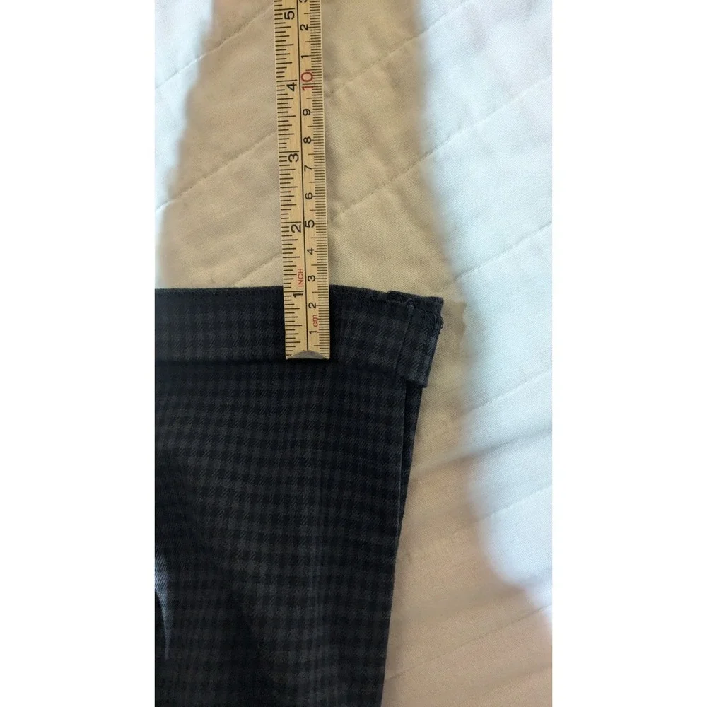 Banana Republic Grayson Slim Tapered Ankle Travel Pants 32x28 Gray Gingham NWT